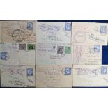 Postal History, Tonga, a collection of 9 tin can mail postal covers all sent from Niuafou Island,