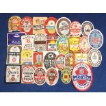 Beer labels, a mixed selection of 30 mostly U.K labels (4 with contents) various shapes, sizes and