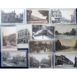 Postcards, London suburbs, a selection of 54 cards of North London with RP's of Station Rd