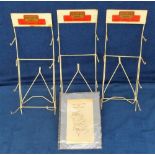 Sutcliffe Models Four Tier Shop Display Stands, three examples, wire rod construction, in white with