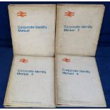 Railwayana, British Rail, 4 Corporate Identity Manuals 1965 volumes 1 & 2, Manual 3 1970 and
