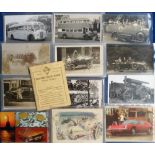 Postcards, a similar collection of approx. 65 cards depicting motoring inc. horse drawn bus, motor