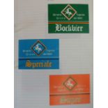 Beer labels, Overseas, 2 lever arch files containing over 1200 labels from Switzerland, mainly