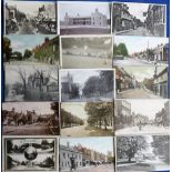 Postcards, Herts, a further selection of approx. 90 U.K. topographical cards, mostly street scenes
