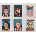 Trade cards, A&BC Gum, Footballers (orange/red back, 1 to 109) (set 109 cards) (vg, checklist