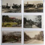 Postcards, New Zealand, a collection of 250+ cards in large modern album, RP's and printed,