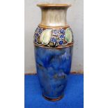 Ceramics, Royal Doulton Art Nouveau style vase number 8235 (approx. height 26 cms) (gd, contains one