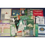 Cricket, selection of 35+ brochures and booklets from the 1940s and 50s inc. Yorkshire v