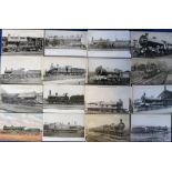 Postcards, Railway Engines, a collection of approx. 200 early cards all showing steam locomotives,