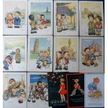 Postcards, a collection of approx. 65 illustrated cards of children and comic. Artists include