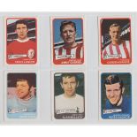 Trade cards, A&BC Gum, Footballers (yellow, 1 to 54) (set of 54 cards) (gd/vg, checklist unmarked)