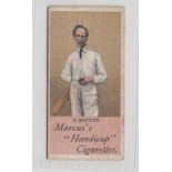 Cigarette card, Marcus's, Cricketers, type card, A. Watson (gd) (1)