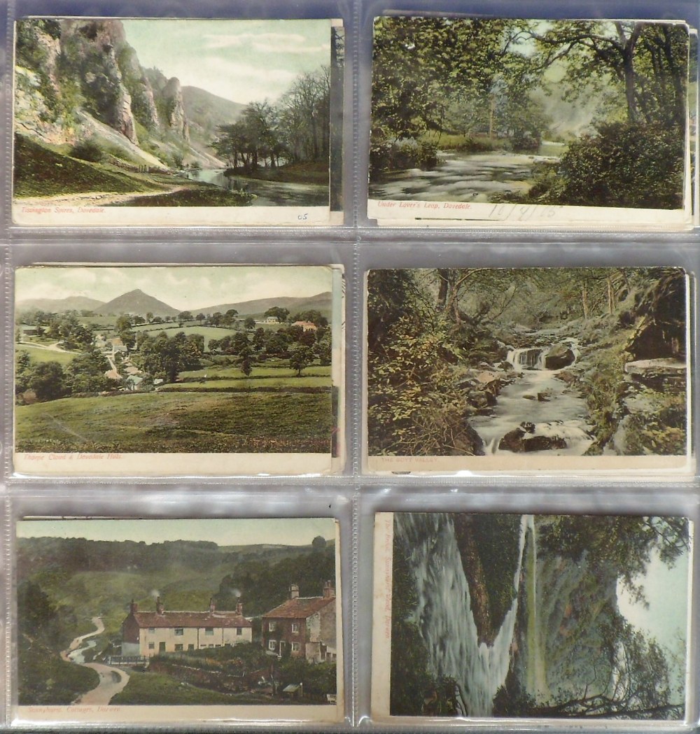 Postcards, a collection of approx. 290 printed topographical cards in modern album with a few - Image 2 of 4