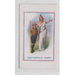 Trade card, E.T. Waterman, Army Pictures, Cartoons etc, type card, 'Britannia's Hope' (vg) (1)