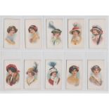 Cigarette cards, BAT (Anon) Beauties, Picture Hats 2 (set, 45 cards) (gd)