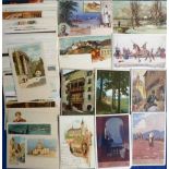 Postcards, Early cards, a collection of approx. 132 early chromo cards, mostly European from