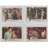 Trade cards, Myers & Metrevelli, Hollywood Peep Show, 'L' size, coloured film scenes, plain back,