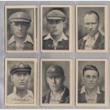 Trade cards, Amalgamated Press, Famous Test Cricketers, 'M' size (set, 32 cards) (gd)