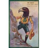 Postcard, Tony Warr Collection, a Tuck published Oilette no 9950 'Our Boy Scouts' animal head The