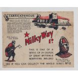 Trade issue / Chocolate wrapper, Milky Way, Castles of Great Britain & North Ireland, 'XL' size