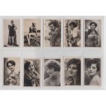Cigarette cards, 4 sets, Hill's, Modern Beauties (50 cards), Real Photographs 'F' Set 1 (space at