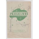 Entertainment autographs, a programme from the Daily Express film ball held in aid of the