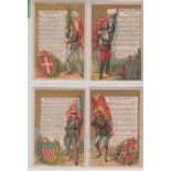 Trade cards, Liebig, National Anthems 1 S90 (1878) (set of 8 cards) (plain backs all backs with