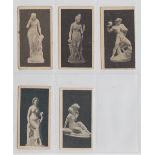 Cigarette cards, Hill's, Statuary, 5 different cards, Set 1, 3 cards, Defending the Pass, Indian &