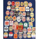 Beer labels, a mixed selection of 50 U.K. labels, various shapes, sizes and brewers, inc. Beer &