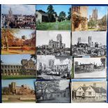 Postcards, mixed selection of cards with many RP's various ages inc. 50+ country houses, mostly
