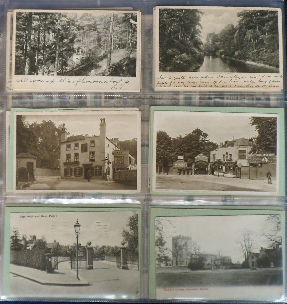 Postcards, a collection of approx. 290 printed topographical cards in modern album with a few