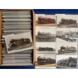 Postcards etc, Railway Engines, LMS, a collection of approx. 300 postcards, photographs, and