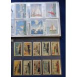 Cigarette & Trade cards, album containing a quantity of shipping related cards sets & part sets inc.