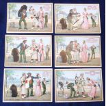 Trade cards, Liebig, The Coalman and the Englishman S334 (set, 6 cards) (gd)