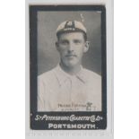 Cigarette card, St Petersburg Cigarette Co, Footballers, type card, Frank Forman, N. Forest (gd) (