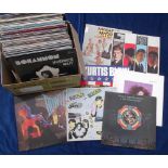 Vinyl Records, 60+ albums, various genres, rock, country, funk etc, some duplication, artists