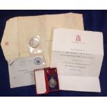 Collectables, Royalty, QE2 Coronation medal, 1953 in box of issue with associated paperwork &