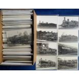 Postcards etc, Railway Engines, a collection of 200+ postcards and photographs of LMS Railway