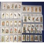 Cigarette cards, Ogden's, 6 bird related sets, British Birds 1st & 2nd Series, British Birds (cut-