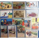 Postcards, a selection of approx. 75 comic motoring cards, artists inc. Taylor, McGill, Thackeray,
