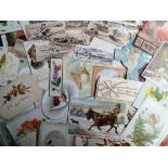 Tony Warr Collection, 100+ Victorian Greetings Cards, Scraps and Clipped Images (together with