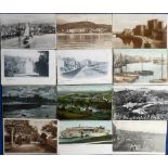 Postcards, a mixed collection of approx. 72 Isle of Man cards with 39 used. Mostly large towns and