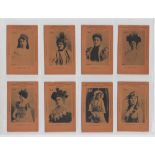 Cigarette cards, Mexico, Munazuri, Actresses, Collection No 2, 'M' size (set, 90 cards) (gd)