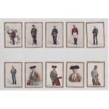 Cigarette cards, South America, Anon, 15 'M' size cards showing Soldiers and Bullfighters (gd)