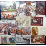 Postcards, Tony Warr Collection, a mixed collection of approx. 80 cards depicting historical