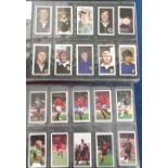 Trade cards, album containing a collection of 9 Barratt & Bassett Football sets inc. World Cup