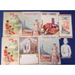 Shipping, collection of 6 Canadian Pacific menu cards 1929 together with a Gray Line Bus Company