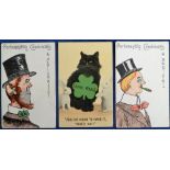 Postcards, Irish Political Home Rule cards, 2 showing artist-drawn caricatures of radical and