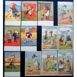 Postcards, Tony Warr Collection , a selection of 21 comic cards illustrated by G E Shepheard all