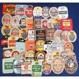 Beer labels, a mixed selection of 50 U.K. labels, various shapes, sizes and brewers, inc. F.H.B.